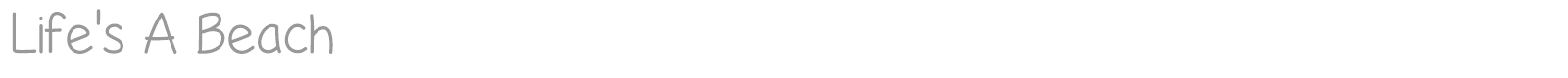 Lifes A Beach font preview